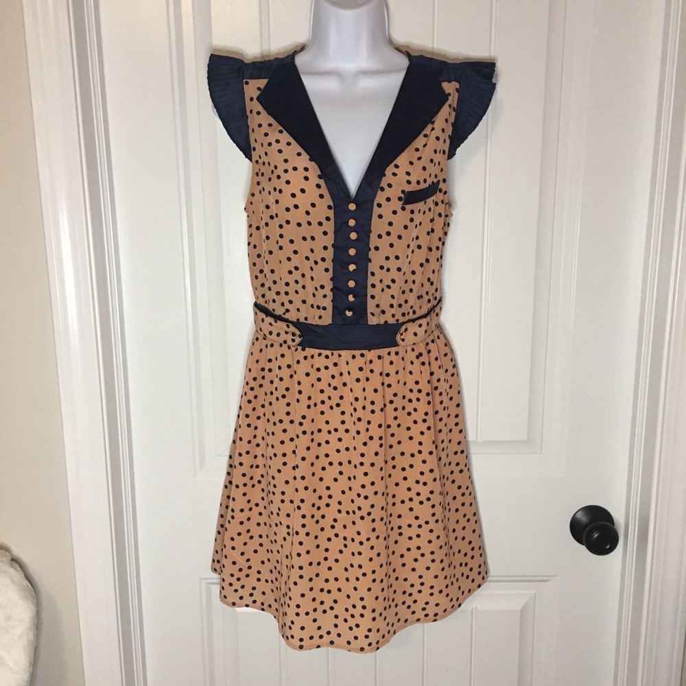 Forever 21 | Peach Polka Dot Dress